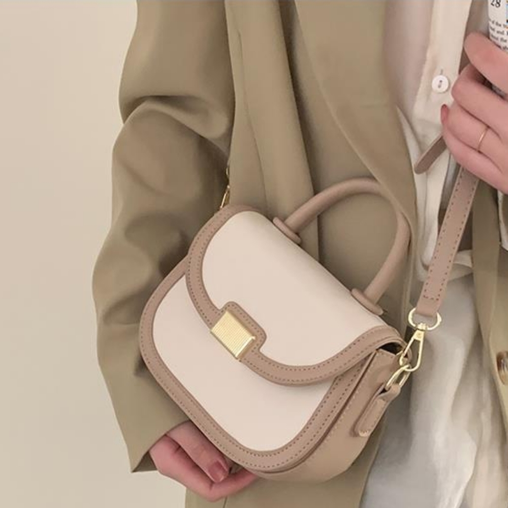 Brand New Small Women Saddle Shoulder Bags PU Leather Crossbody